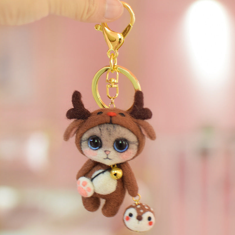 Cat Key Pendant Creative Doll Gift Material Package
