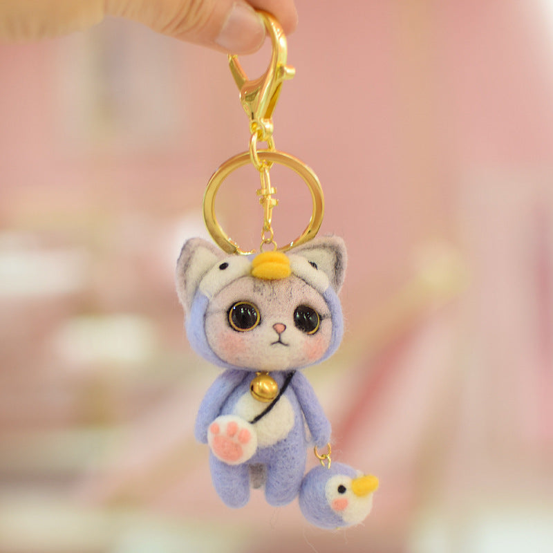 Cat Key Pendant Creative Doll Gift Material Package