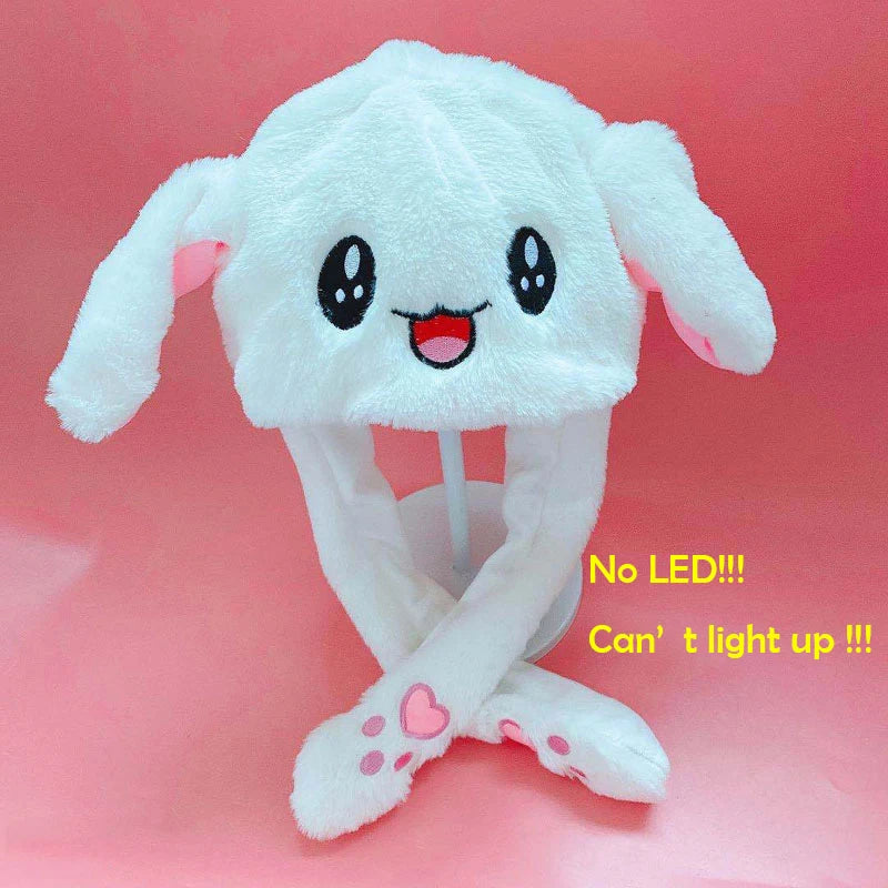 Light Up Your Look with the LED Plush Rabbit Hat!