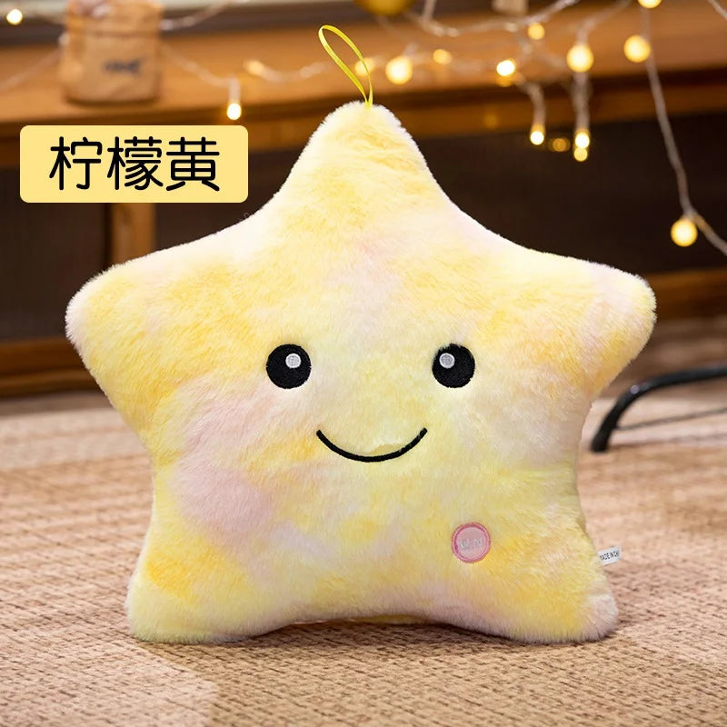 LED Light Star Plush Toy – Glowing Stuffed Pillow for Kids & Home Decor