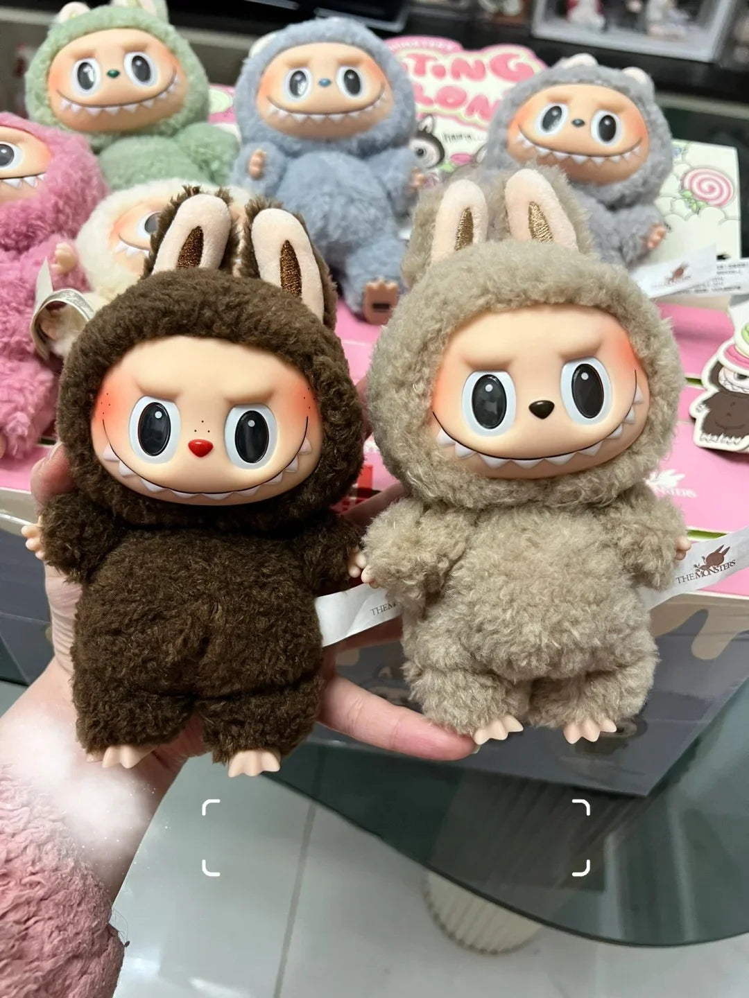 Labubu Blind box The Monsters Lisa Seme Heart Macarrr Vinyl Base Series Trendy Toy Decorations children Birthday Gifts