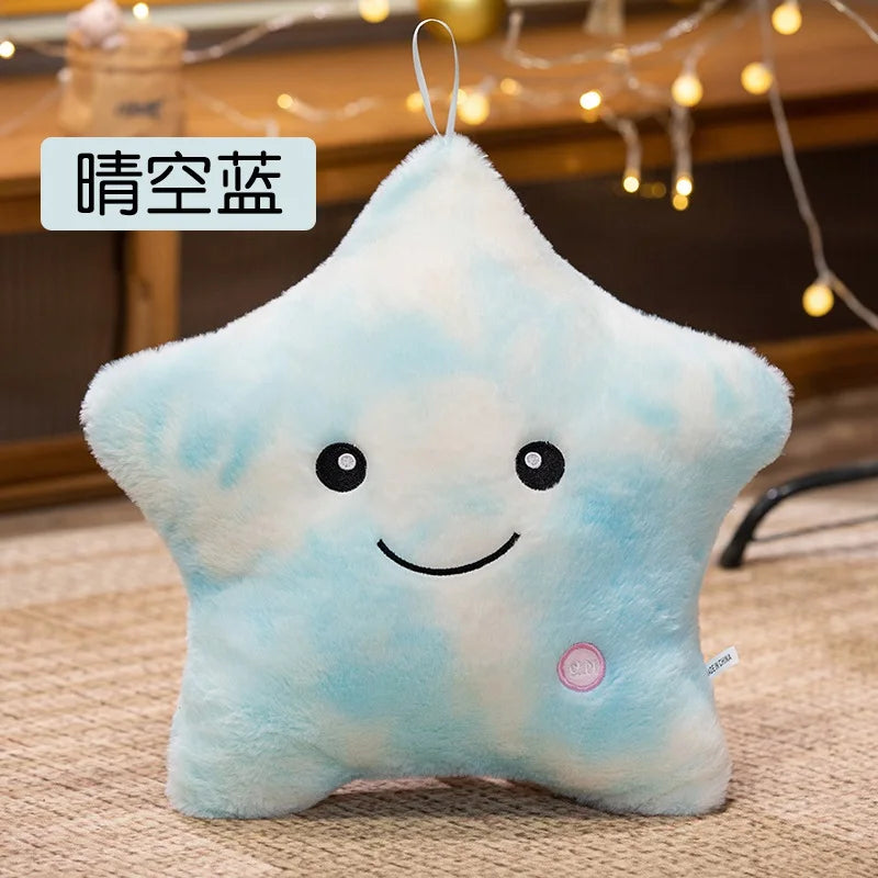 LED Light Star Plush Toy – Glowing Stuffed Pillow for Kids & Home Decor