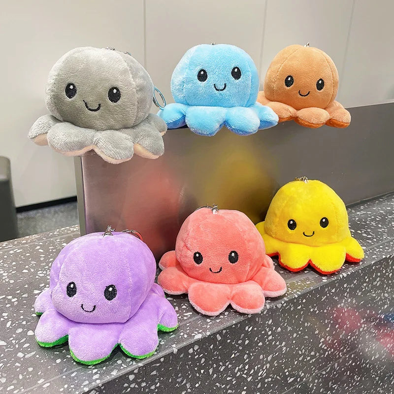 Cute And Soft Octopus Plush Toy Bag Pendant For Friends Creative And Interesting Small Gift Doll Keychain Plush Punch Toy