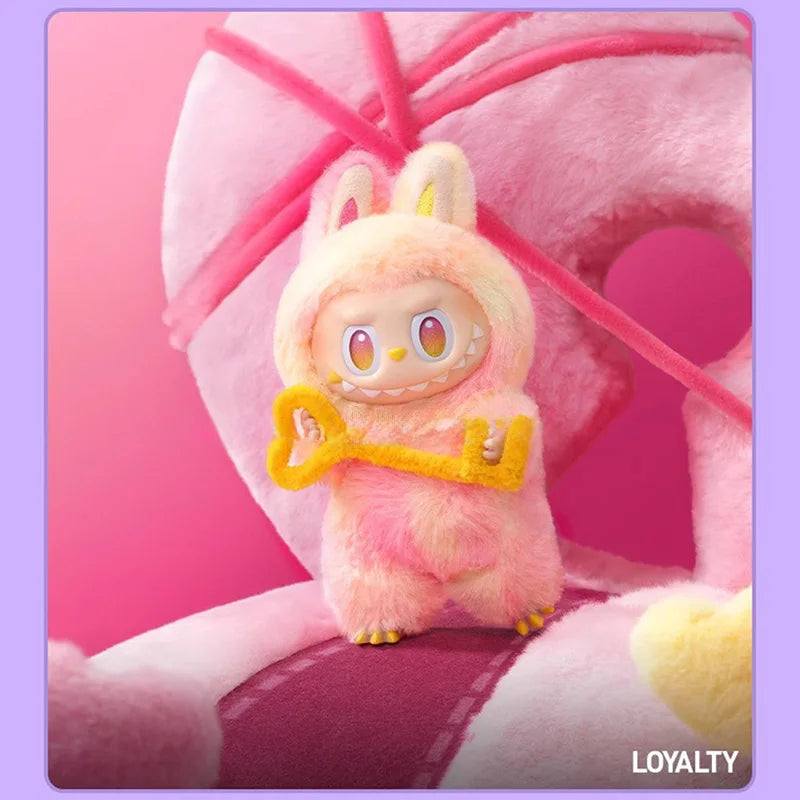 Labubu Plush Toys Keychain Backpack Decoration Toy Animated Characters Mysterious Surprise Box Series Children's Gift