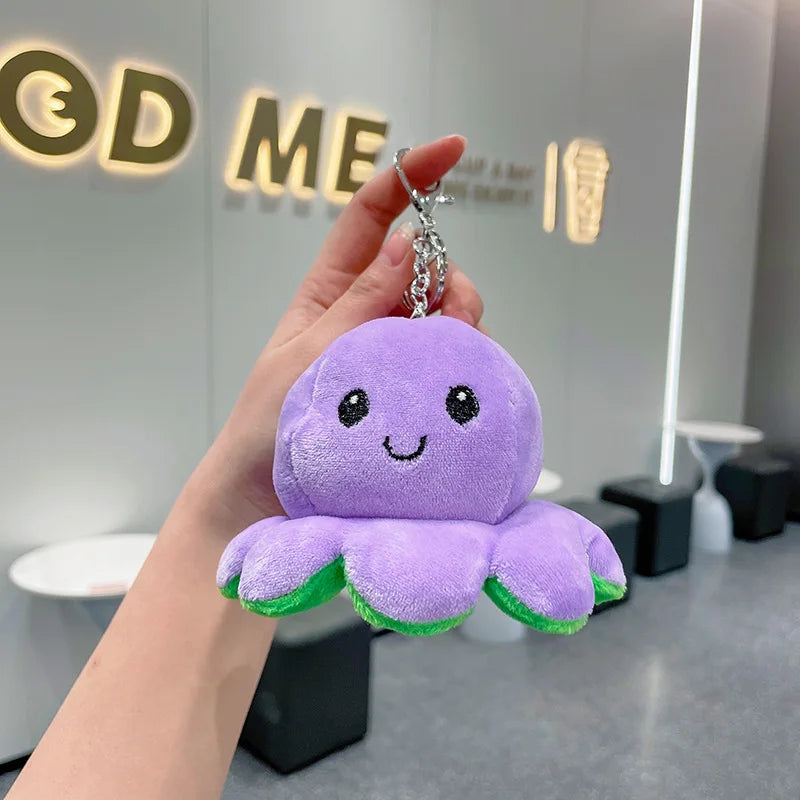 Cute And Soft Octopus Plush Toy Bag Pendant For Friends Creative And Interesting Small Gift Doll Keychain Plush Punch Toy