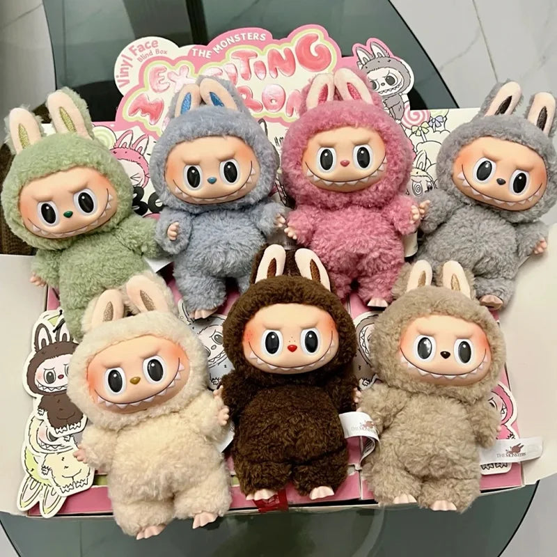 Labubu Blind box The Monsters Lisa Seme Heart Macarrr Vinyl Base Series Trendy Toy Decorations children Birthday Gifts