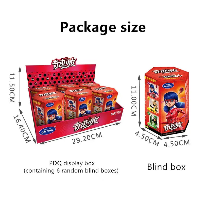 Miraculous Ladybug Blind Box Random Anime Figure Set With Cute Pvc Action Figure Decoration Children's Toys Holiday Gifts