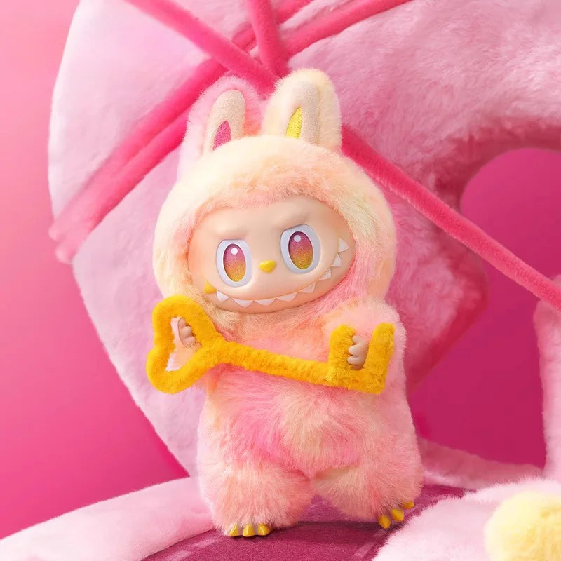 Labubu Plush Toys Keychain Backpack Decoration Toy Animated Characters Mysterious Surprise Box Series Children's Gift