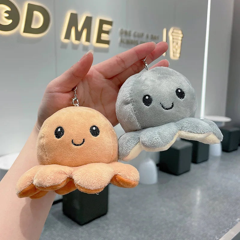 Cute And Soft Octopus Plush Toy Bag Pendant For Friends Creative And Interesting Small Gift Doll Keychain Plush Punch Toy