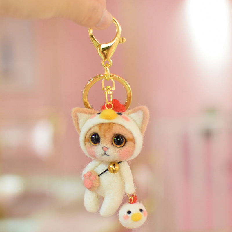 Cat Key Pendant Creative Doll Gift Material Package